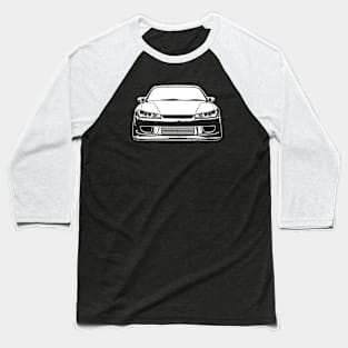 White Nissan Silvia S15 Sketch Art Baseball T-Shirt